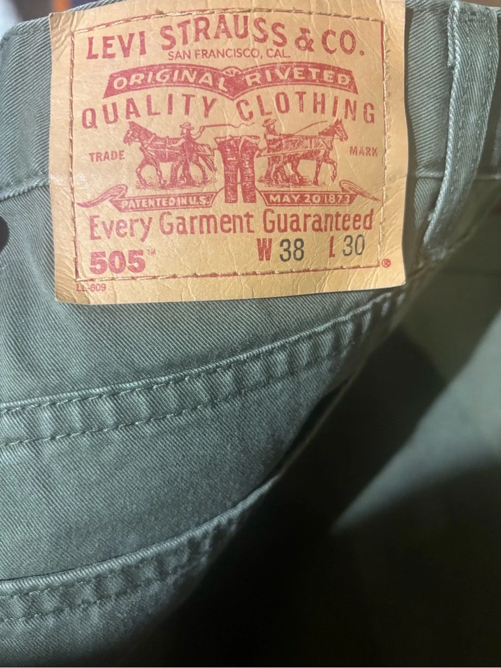 Levi’s 505 Classic Straight Leg Jeans Size 38x30
